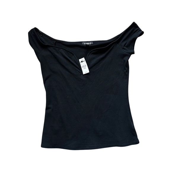 EXPRESS Off-Shoulder Top PETITE - Picture 5 of 11